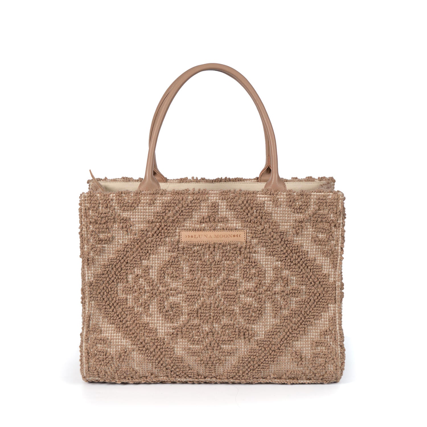 Tilos shopper, mellem - beige